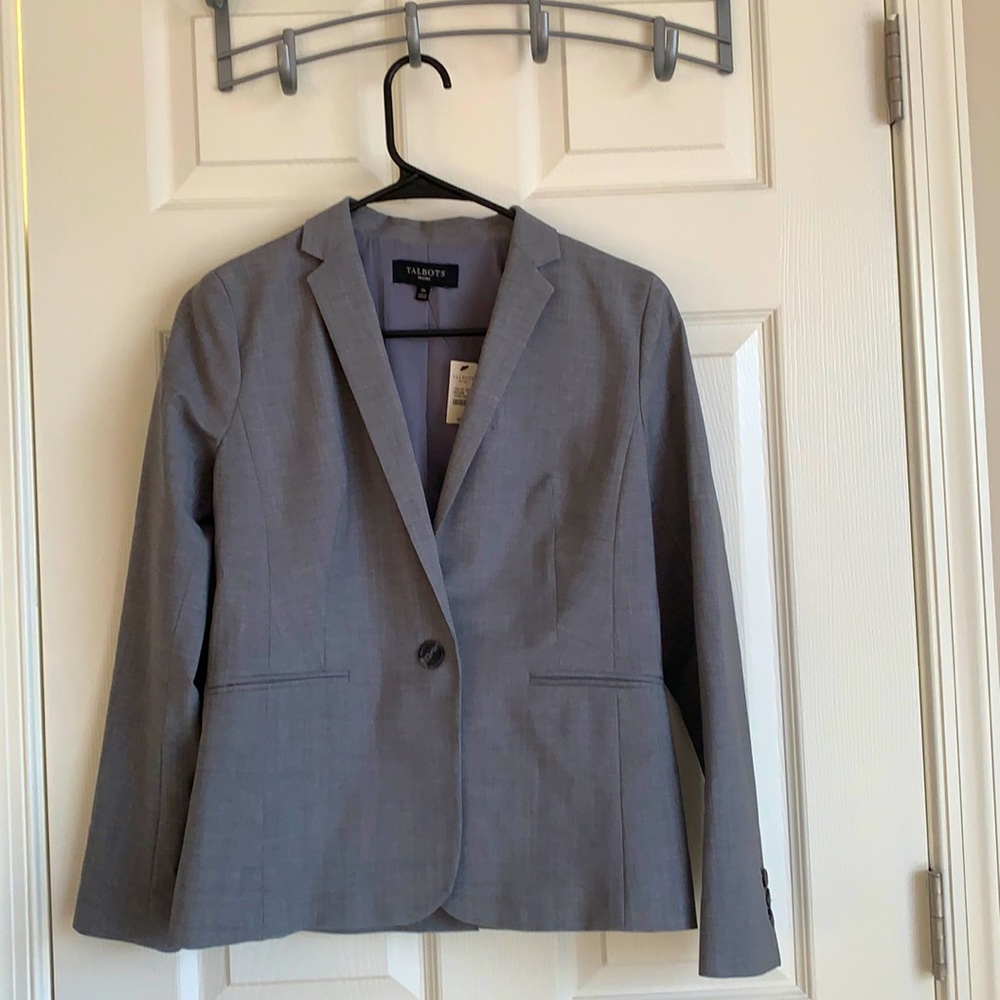 Talbots gray 0P blazer brand new with tag.